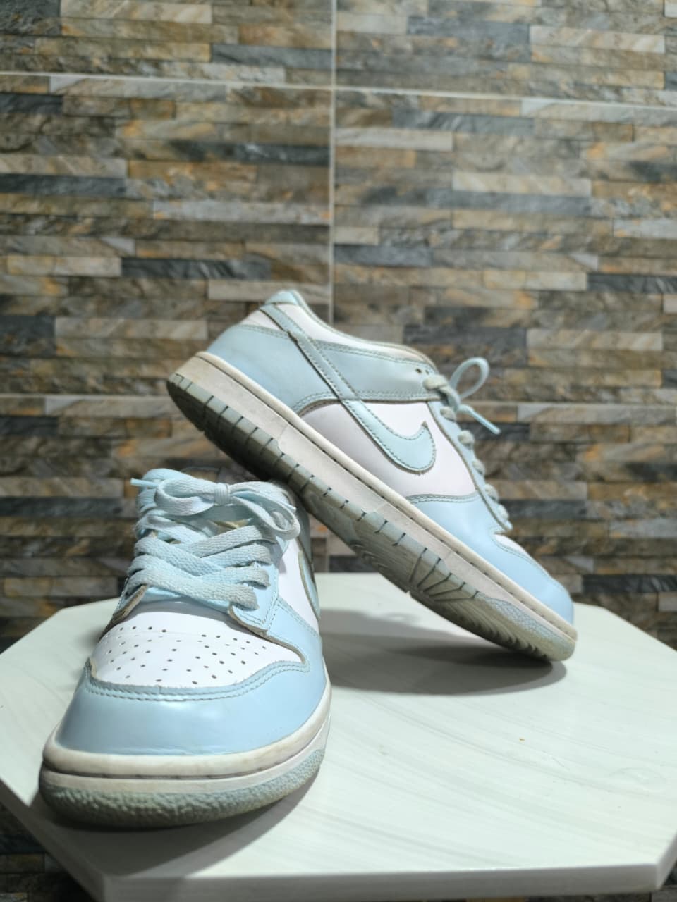 Nike Dunk Low – Baby Blue & White (Unisex)