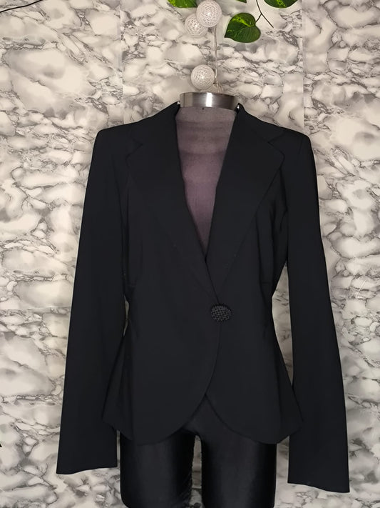 Blazer Sastre Clásico Premium de un Botón Texturizado – MaxMara