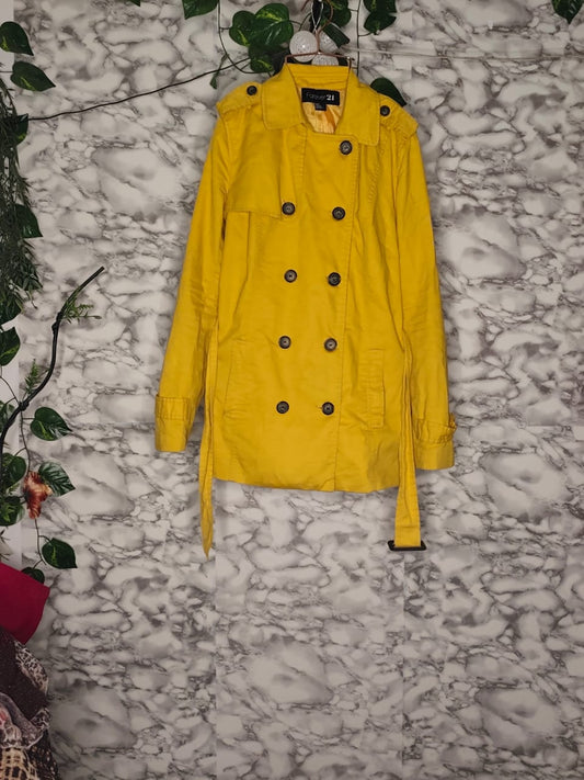 Gabardina Corta Amarillo Mostaza – Forever 21