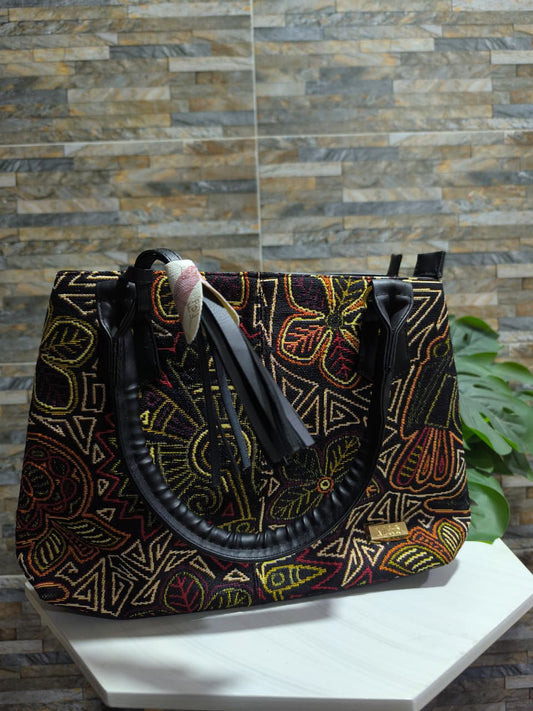 Bolso Tote Jacquard Floral Tonos Cálidos – Marks & Spencer