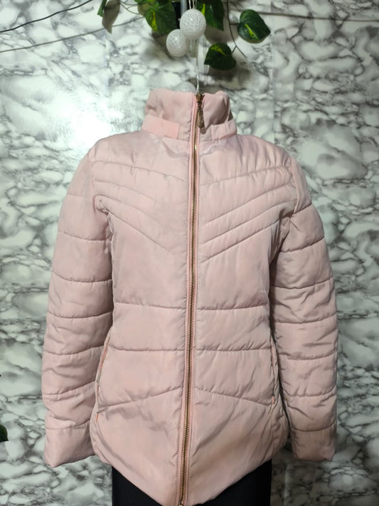 Chaqueta Acolchada Puffer Ligera con Costuras en Chevron – Linghangyo