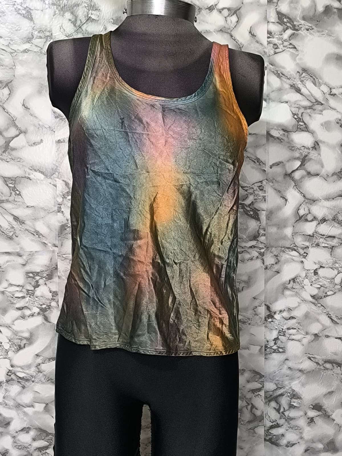 Top Esqueleto Multicolor con Efecto Tie-Dye Satinado – Nation