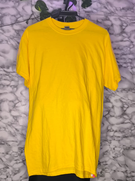 Camiseta Básica Heavy Cotton Amarillo Encendido – Gildan Talla L