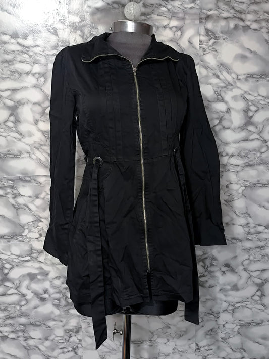 Chaqueta Parka Corta Ajustable Impermeable – Color Blue Factory Talla M