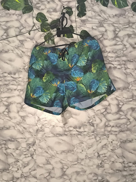 Short Playero Estampado Botánico Tropical Talla 32