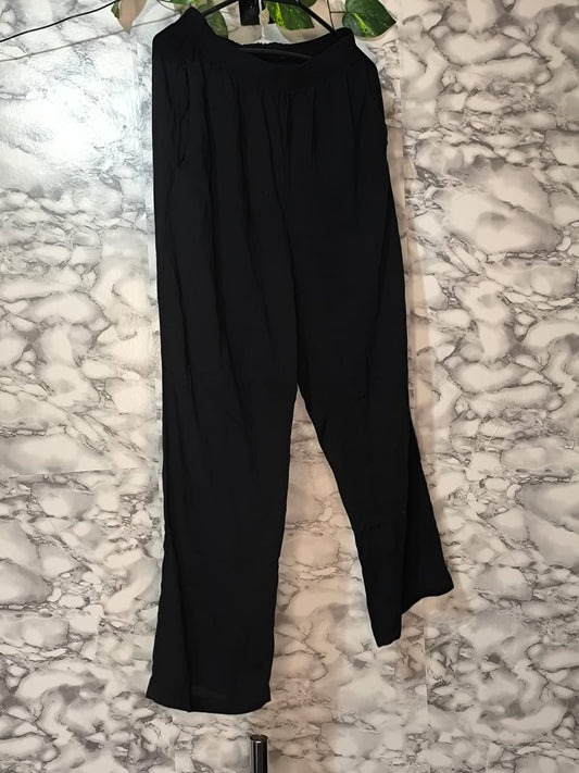Pantalón de Tela Fluida y Pretina Elástica – Easy Woman Talla 14
