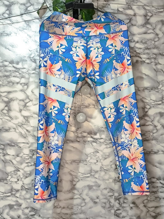 Legging Deportivo Estampado Tropical de Flores – RBJ Leggins