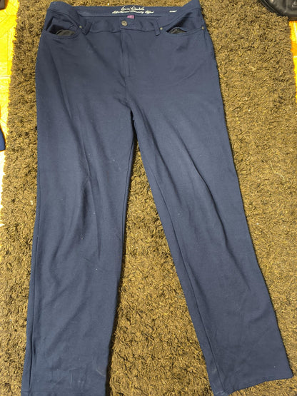 Pantalón Clásico Slim Drill Elástico All-Around Slimming – Gloria Vanderbilt Talla 16